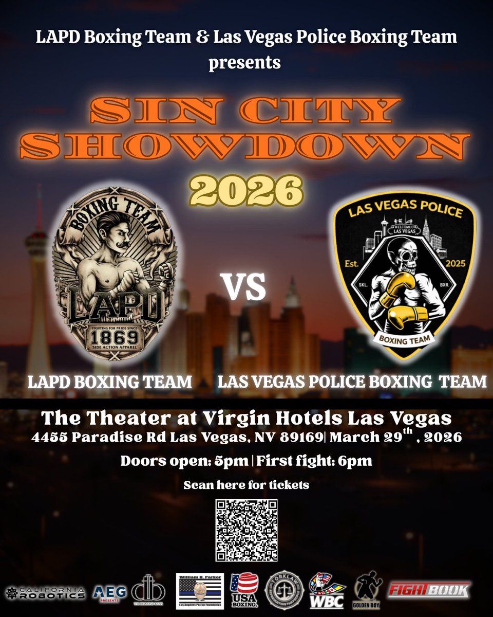 Looking for Sponsorship 
March 29 2026
Virgin Hotel 
#sponsors #sponsorship #LAPD #LVPD  
Eruption Boxing &amp; MMA Management 
Contact: DM ✨ ASAP