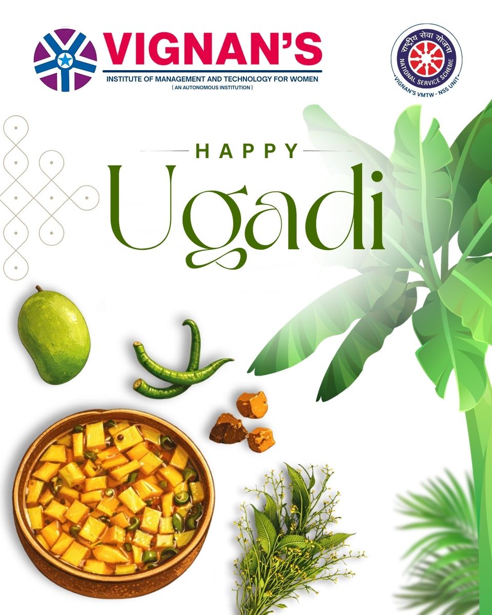 VMTW_NSS's tweet photo. Happy Ugadi! 🌿 
As we celebrate the New Year, the NSS family recommits to the spirit of "Not Me, But You." May this year be filled with growth and meaningful service. 
#Ugadi #NSS #Service https://t.co/giYML0HxRV