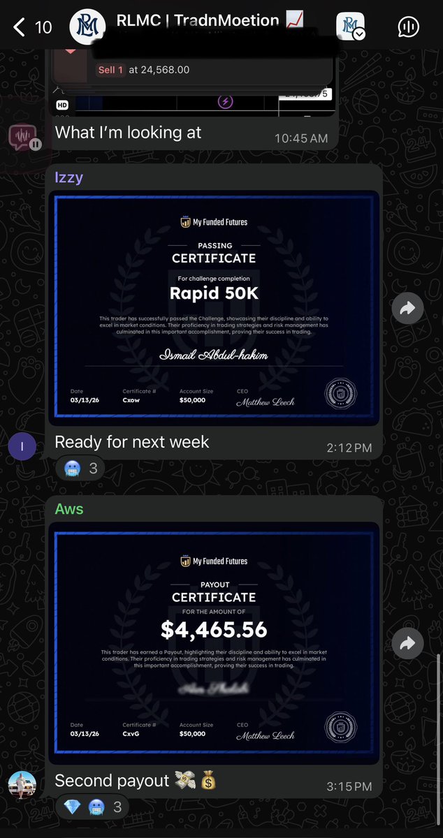 samoelyfe's tweet photo. RLMC™️ TEAM eating BIG PAYOUTS on their FLEX &amp; RAPID 💹🥶 @MyFundedFutures https://t.co/WJePvcxP5V