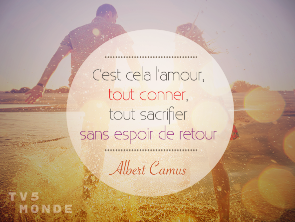 [Citation #Amour] L'amour est fait de générosité, n'est-ce pas ? #AlbertCamus