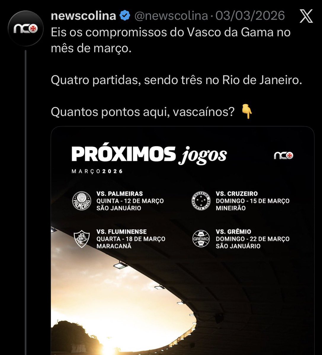 coisas que só acontecem com o Vasco tweet media