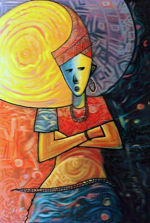AchugwoStephen's tweet photo. Art of the Day! "New Wave II". Buy at: https://t.co/j20C8QQSu7 https://t.co/vh3Sl9OnXJ