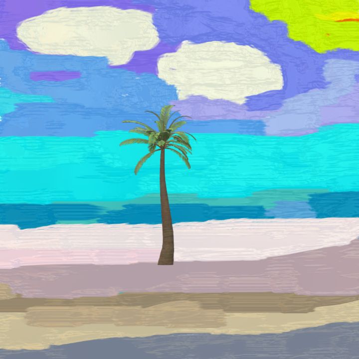 jamarygov's tweet photo. Art of the Day! "Palm tree". Buy at: https://t.co/FQ7v97wyAo https://t.co/m2mR3ZKa5X