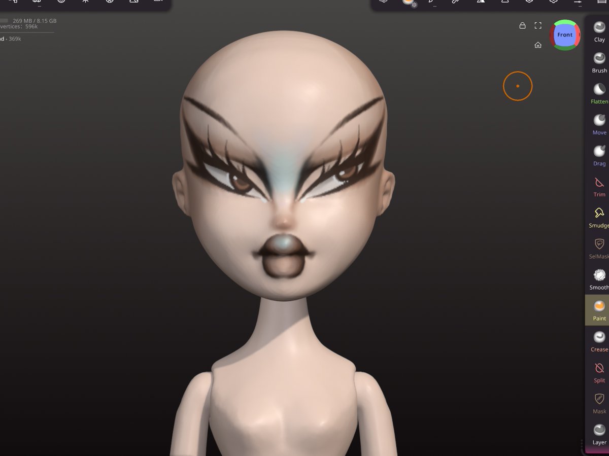 steffmorganzzi's tweet image. Having so much fun messing around drawing on these scans… I should lowkey consider getting into actual Bratz doll repaints I’m having a blast and I lowkey think I have #POTENTIAL idk  !!