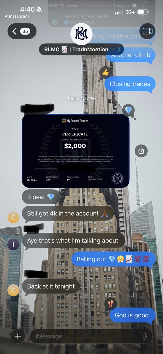 samoelyfe's tweet photo. RLMC has some history ‼️ 

RLMC has been teaching individuals to become professional profitable traders 🏦

@MyFundedFutures https://t.co/ww3wmO8Wl7