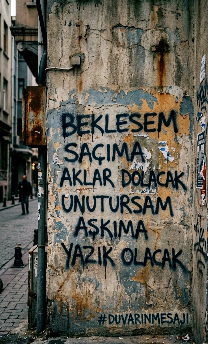 sefaademiirx's tweet photo. #duvaryazıları #sokakyazıları
#duvarınmesajı #sokaksözleri
#duvarsözleri #melankoli
#yalnızlık #aşksözleri https://t.co/pCG2JNfqNt