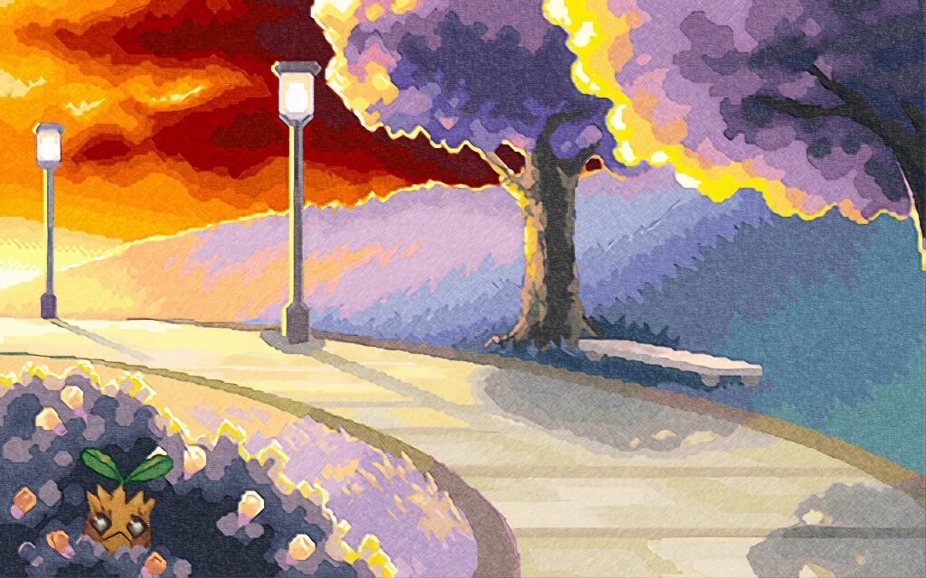 this + the artwork after you enter the park + taking 2 hours to find a scyther