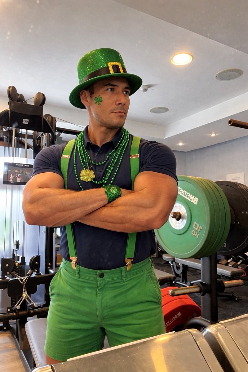 Angelwaans1's tweet photo. Festejando el día de san Patricio #saintpatricks #fitnesss #muscle https://t.co/yc1SoDts1S