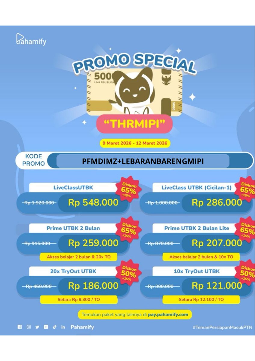 PFMDIMZ | Kode Promo Pahamify tweet media