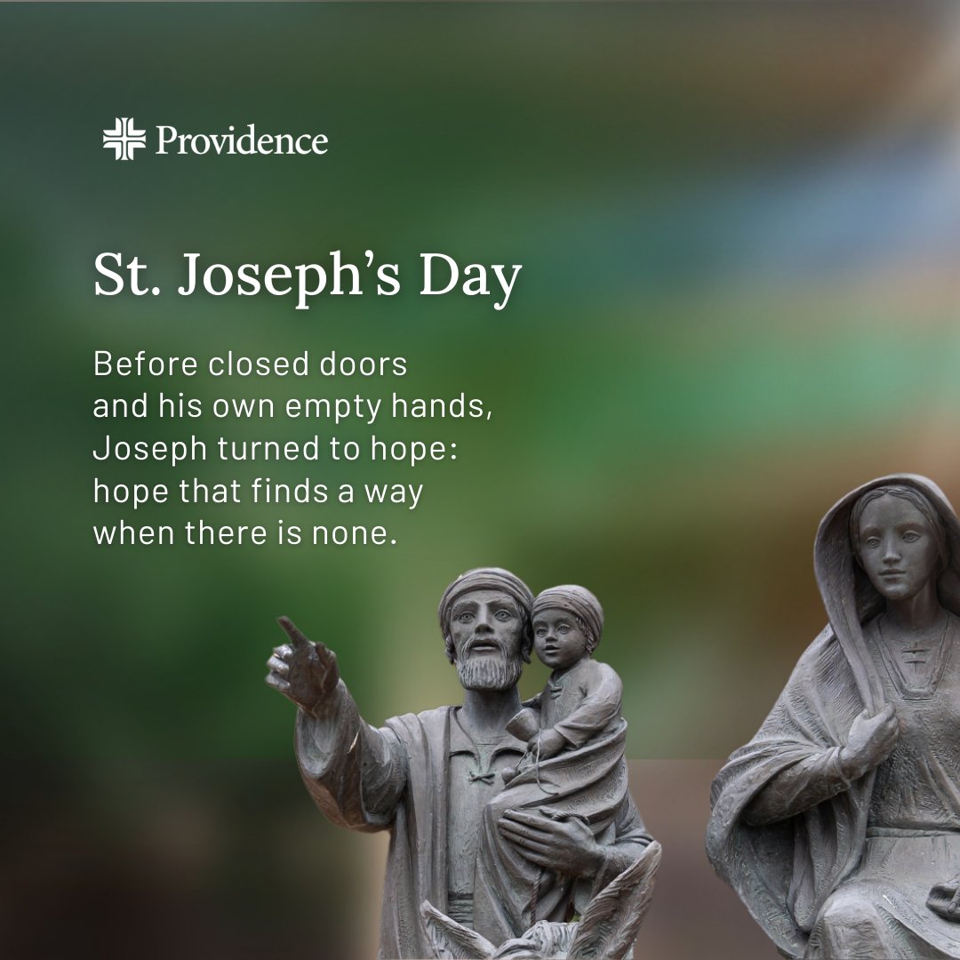 ProvidenceNW's tweet photo. On St. Joseph’s Day, we honor the love of St. Joseph and the legacy of the Sisters of St. Joseph of Orange — whose courage and faith helped found many of our ministries. Today we also celebrate caregivers who live that same spirit of humility and selfless service every day. https://t.co/ToEPBAk9w4