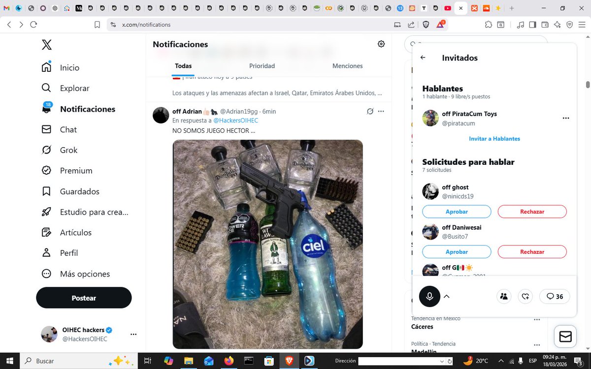 OIHEC hackers tweet media