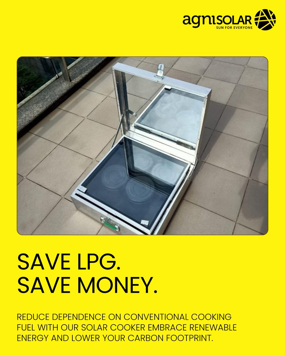Agni_Solar's tweet image. No gas. No electricity. Just sunshine. 
Solar cookers show how renewable energy can simplify everyday life while reducing emissions. 
.
.
.
#SolarEnergy #SolarCooking #SolarCooker #RenewableEnergy #CleanEnergy #SustainableLiving #GreenEnergy #ClimateSolutions  #CleanCooking