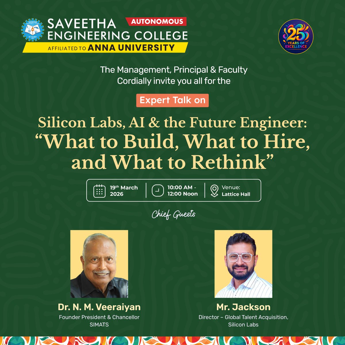 Saveetha Engineering College tweet media