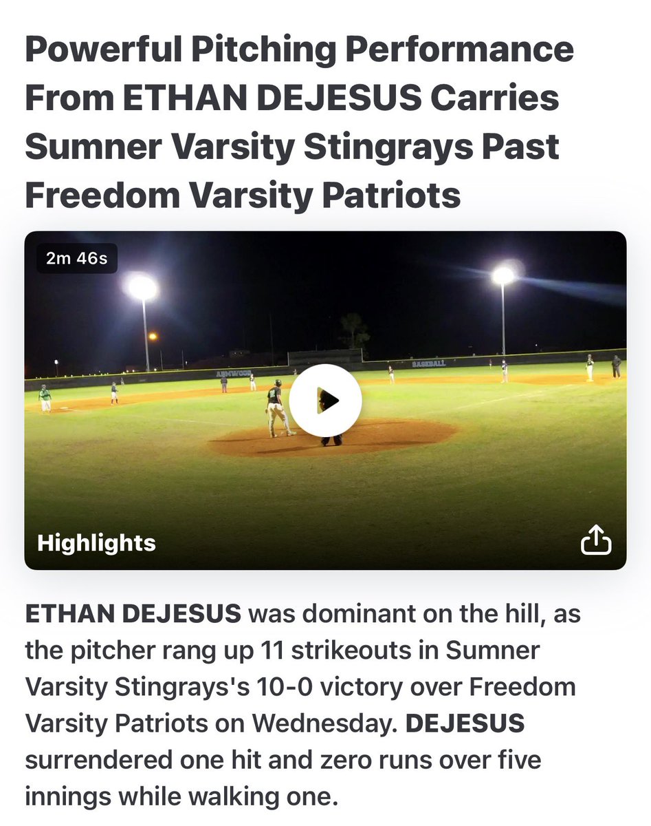 Ethan DeJesus#21 2026 tweet media