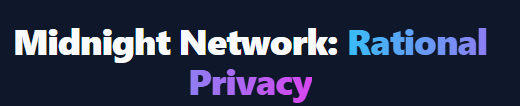 RealBlocksane's tweet photo. @MidnightNtwrk @MidnightNtwrk 's answer is Rational Privacy. Not total opacity. Not total transparency. A programmable middle ground where YOU decide what's visible, to whom, and under what conditions. A regulator can get cryptographic proof you're compliant — without ever seeing your raw data. https://t.co/5eAD8RisSM