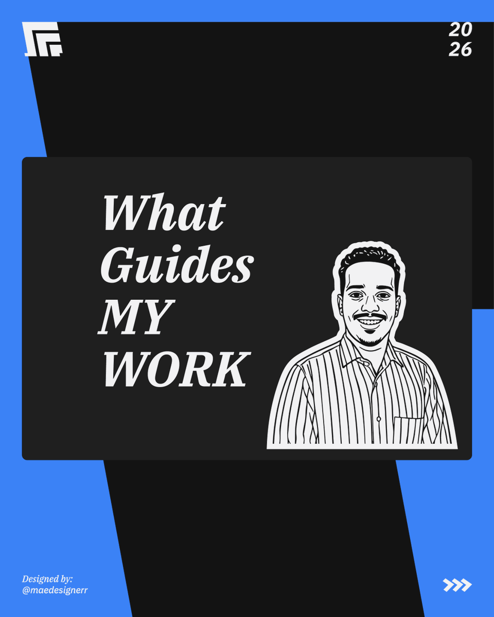 MAEDesignerr's tweet photo. I don't have a long list of design principles, but I have a few things I keep coming back to:  Clarity — If the design is confusing, it's not working. Doesn't matter how nice it looks. #design #designer #graphicdesign #graphicdesigner #branding https://t.co/ul4ZD6Cum2