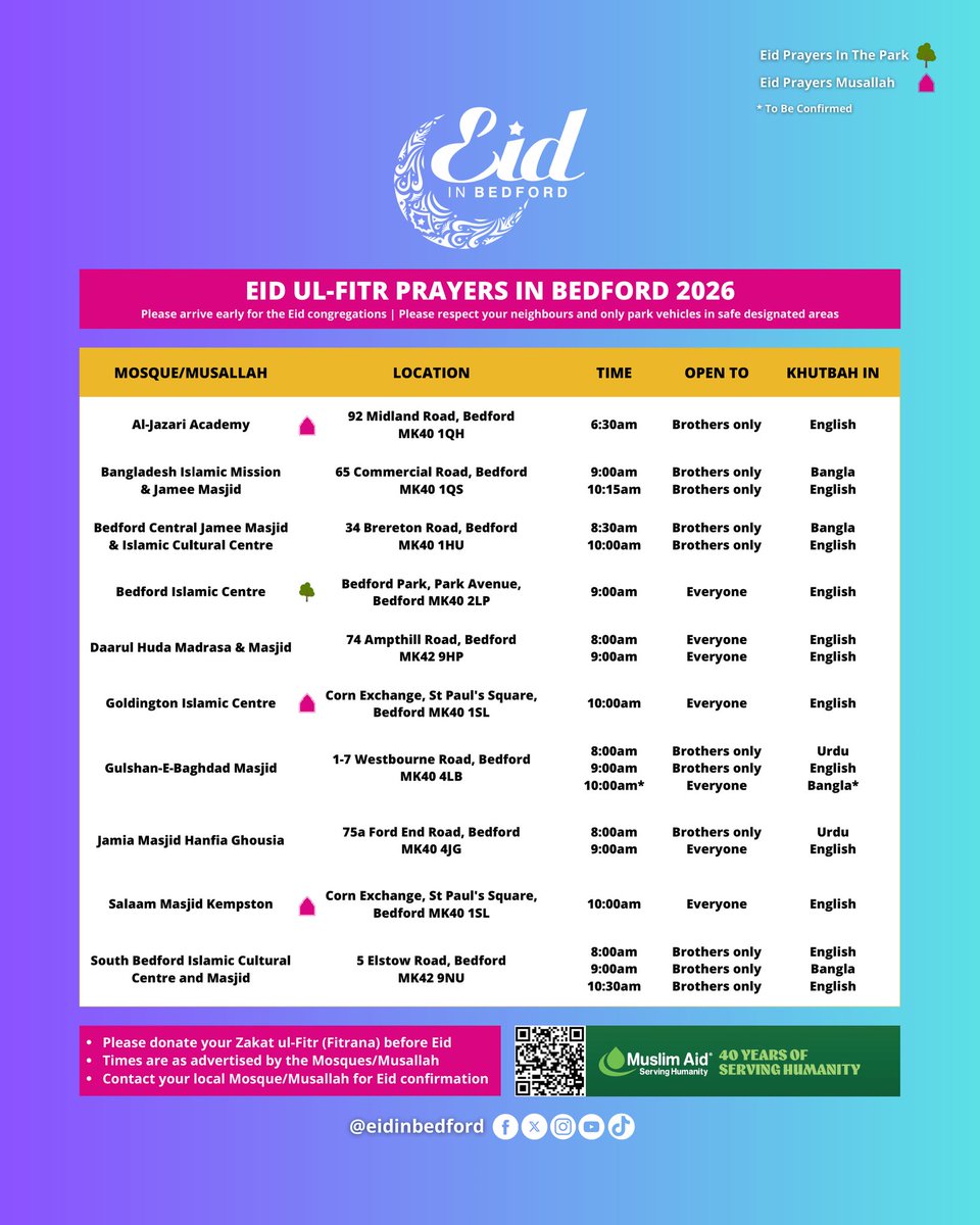 Eid In Bedford 🎉 tweet media