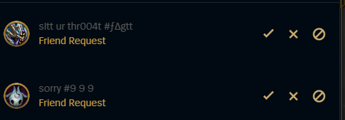 zeddliest's tweet photo. The 2 most normal friend requests I've received after a loss https://t.co/KxlnVcbegp