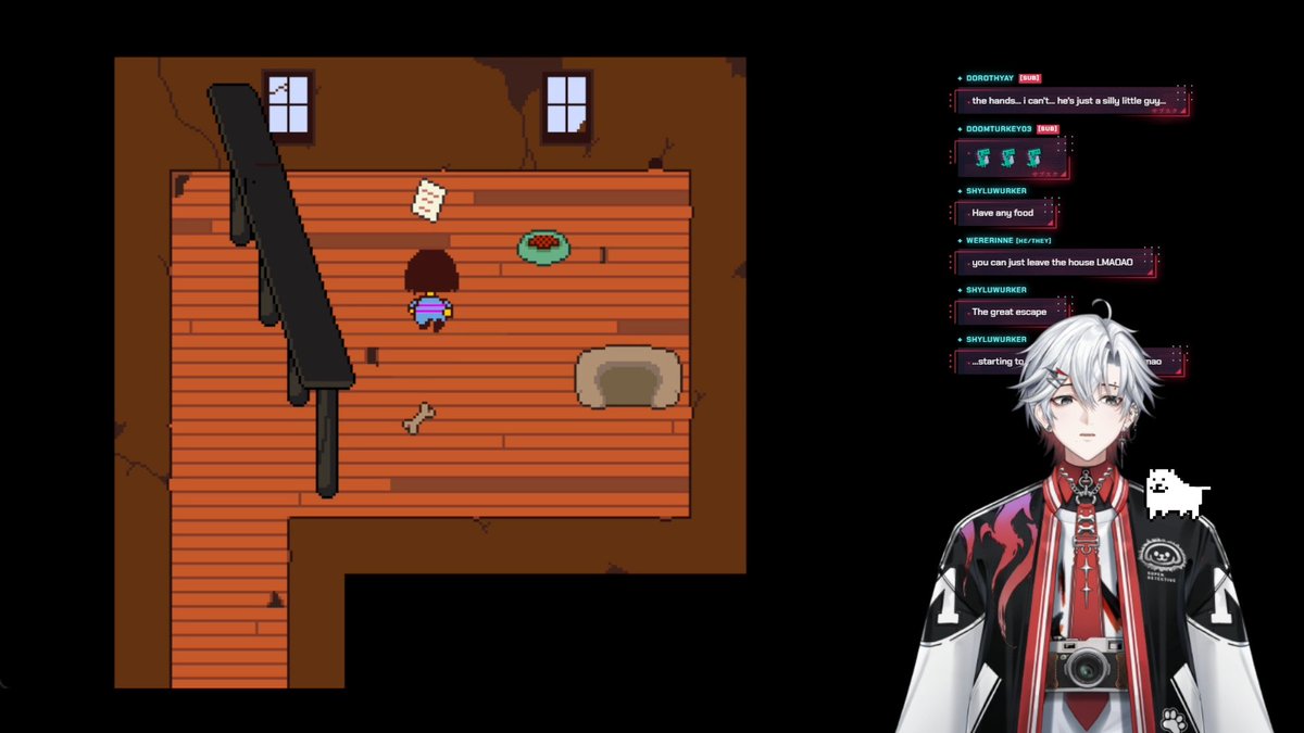 Shyluwurker's tweet photo. #LiveBugP
Thanks for the stream Junbug!
It was fun revisiting Undertale for a bit. Such a fun silly game that's always nice to come back to. Good luck with all your work! https://t.co/Th5bMrBIG7