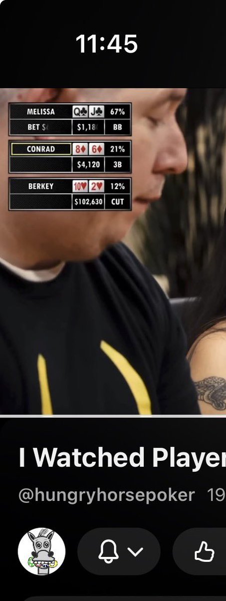 I’ve official made it in poker.  I’m in a <a href="/hungryhorsepokr/">hungryhorsepoker</a> video.

Shout out to my double chin.

youtu.be/iTV2FKgpTZ0?t=…