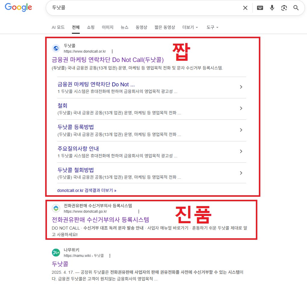 StagnantSelf's tweet photo. 두낫콜을 검색하면 최상단에 짭 두낫콜이 있는데 2번째 진품 두낫콜(공정거래위원회)을 확인하고 등록하세요

정부 주체 두낫콜 - 보이스피싱, 스팸 전화, 보험, 통신, 쇼핑, 건강식품 등 전 업종 마케팅 전화 제한

짭 민간업체 두낫콜 - 자기들 단체에 등록된 금융회사 마케팅 광고 전화/문자만 차단(등록 되지 않은 곳에서는 계속 연락 옴)

꼭 두번 세번 공정거래위원회 주체 두낫콜을 이용하세요
