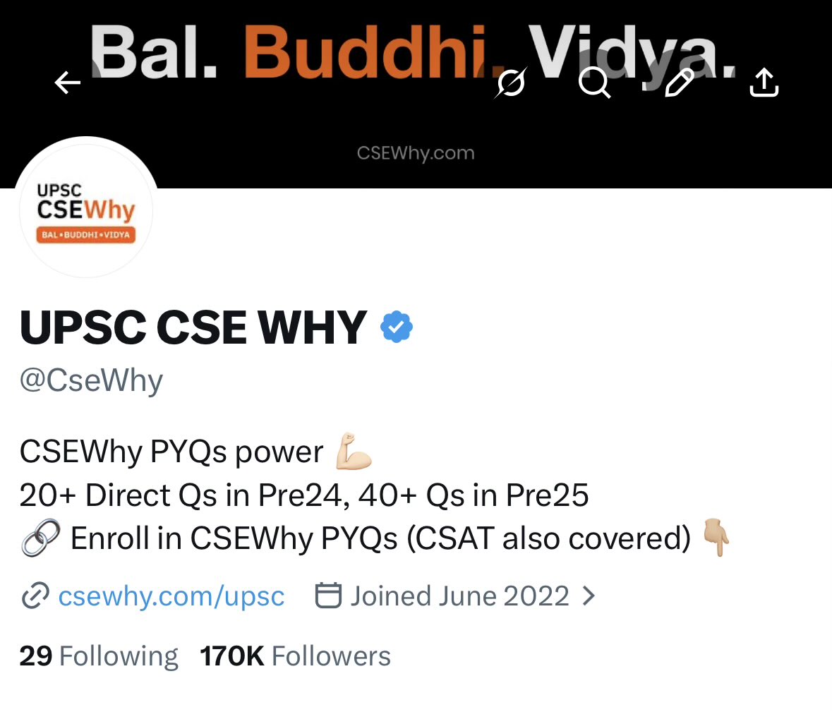 UPSC CSE WHY tweet media
