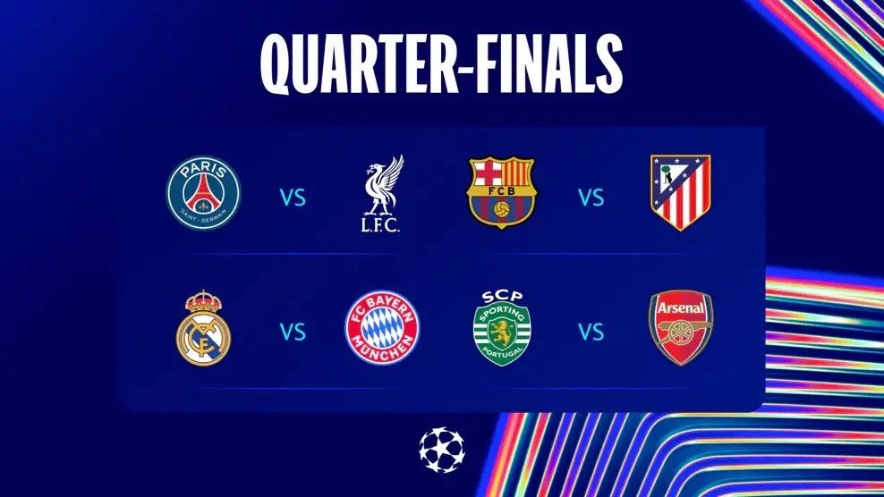Heavyweights collide in 2025/26 Champions League quarter-finals