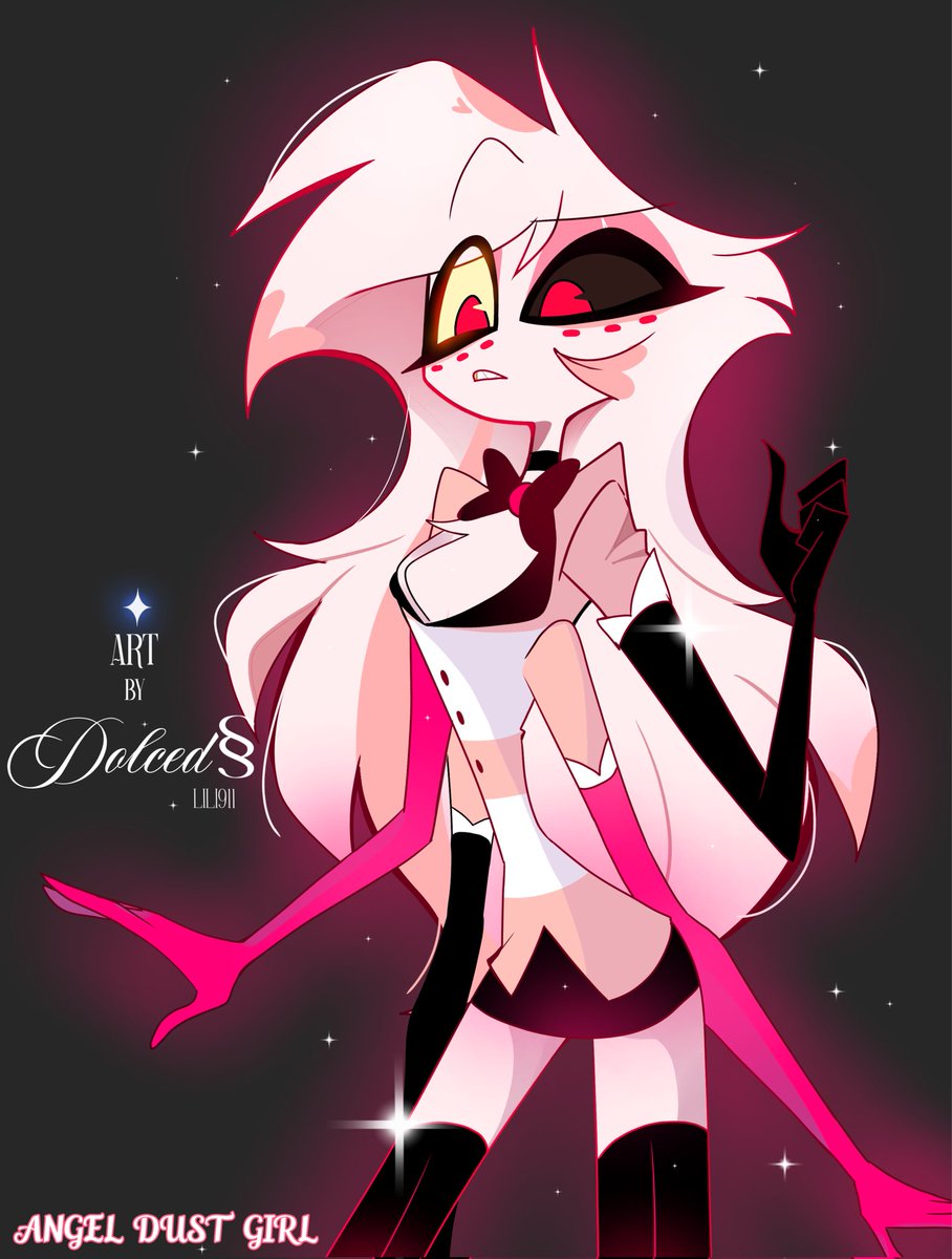 Polvo de angel chica #angeldust #angeldustfanart #HazbinHotelArt #hazbinhotel