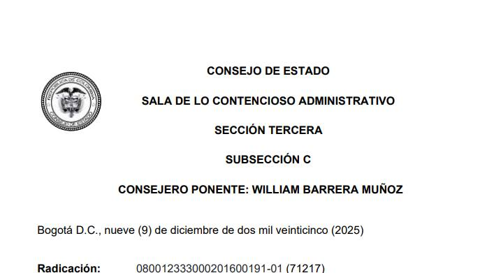 juridicascol's tweet photo. RESPONSABILIDAD PATRIMONIAL DEL ESTADO POR DEFECTUOSO FUNCIONAMIENTO DE LA ADMINISTRACIÓN DE JUSTICIA.

El Consejo de Estado resolvió el recurso de apelación interpuesto por la Sociedad Restrepo Borja y Cia. S. en C. contra la Nación – Rama Judicial, dentro de un proceso de reparación directa en el que se alegó defectuoso funcionamiento de la administración de justicia y error jurisdiccional, con ocasión del remate de dos inmuebles en un proceso ejecutivo hipotecario. La demandante sostuvo que el Juzgado 12 Civil del Circuito de Barranquilla incurrió en irregularidades al:

(i) realizar el remate con avalúos catastrales no actualizados y (ii) omitir el traslado de una supuesta liquidación adicional del crédito, lo que —según afirmó— le impidió pagar el saldo pendiente y evitar la subasta. Igualmente, cuestionó el auto que aprobó el remate, calificándolo como error jurisdiccional.
La Sala concluyó que no se configuró responsabilidad del Estado, por cuanto: - La norma aplicable no imponía al juez la obligación de actualizar oficiosamente el avalúo; dicha actuación era facultad de las partes. - La liquidación del crédito y de las costas sí fue debidamente trasladada y no se probó la existencia de una liquidación adicional. - El saldo insoluto obedecía a que el pago realizado no cubría la totalidad de la obligación. - No se acreditó daño antijurídico imputable a la administración de justicia.

En consecuencia, el Consejo de Estado confirmó la sentencia de primera instancia, que había negado las pretensiones por inexistencia de daño antijurídico y culpa exclusiva de la víctima.

✍️ ¿DESEAS ESTAR ACTUALIZADO A DIARIO DE TODA LA JURISPRUDENCIA DEL PAIS? SUSCRIBETE  👉 https://t.co/inw3mS0ycq
