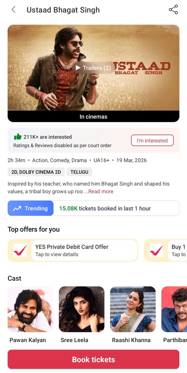guptanagu8's tweet image. BMS Trending ~ 15K+ 💥👌 #PSPK #UstaadBhagatSingh