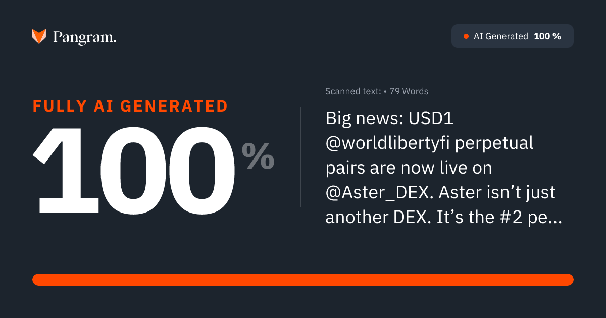 Pangram Labs tweet media