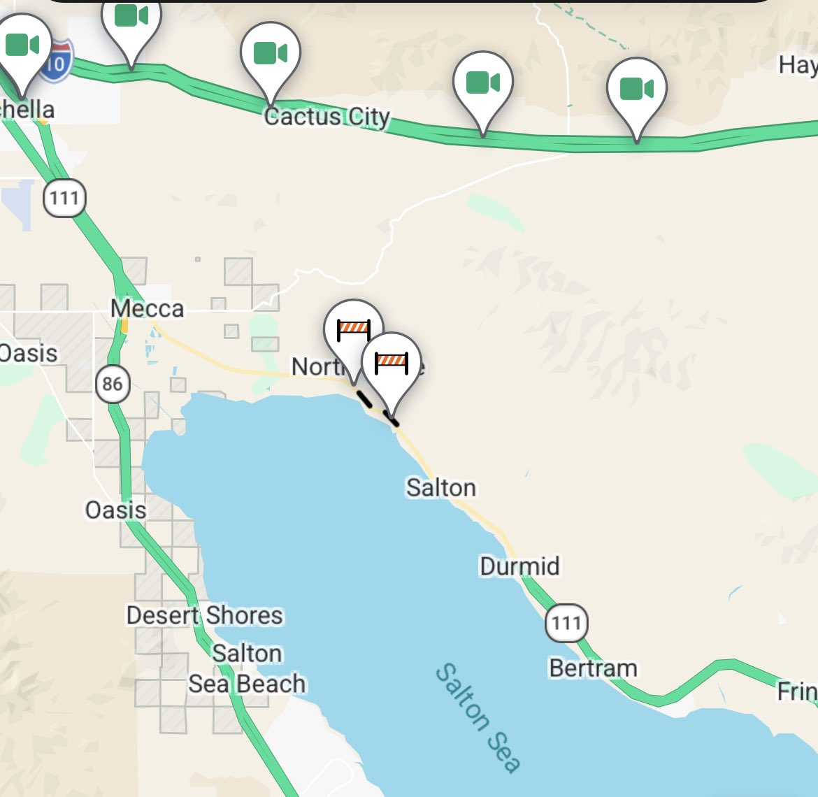 Caltrans District 8 tweet media