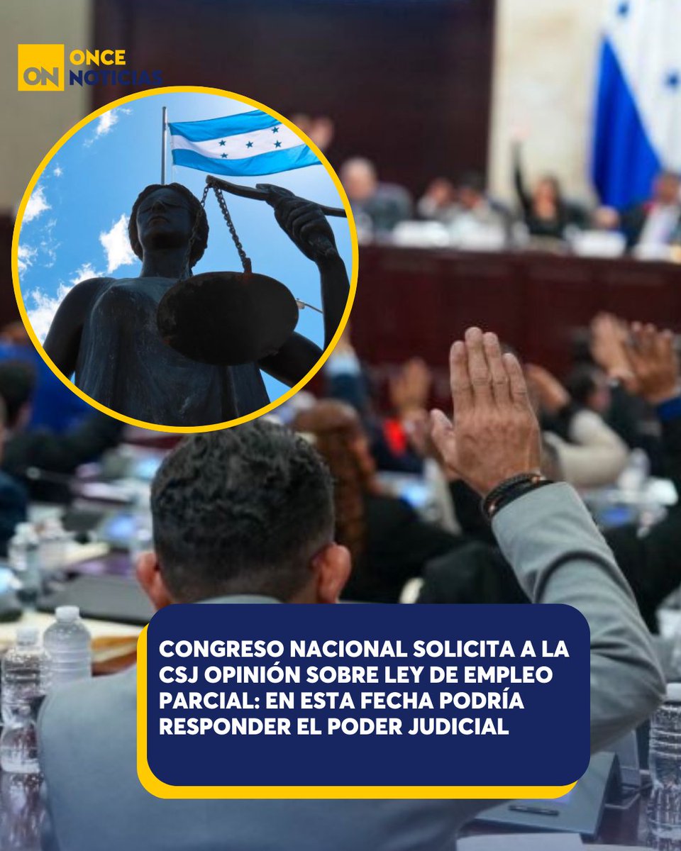 11_Noticias's tweet photo. 🔴 | El presidente de la Comisión Dictaminadora de la Ley de Trabajo por Horas, Alberto Cruz ⚖️, explicó que el Congreso Nacional 🏛️ solicitó la opinión de la CSJ 📑, la cual deberá responder en el plazo establecido.

https://t.co/wex8w6EMNL

#CN #AlbertoCruz #LeyTrabajoporHoras #Opinión #CSJ