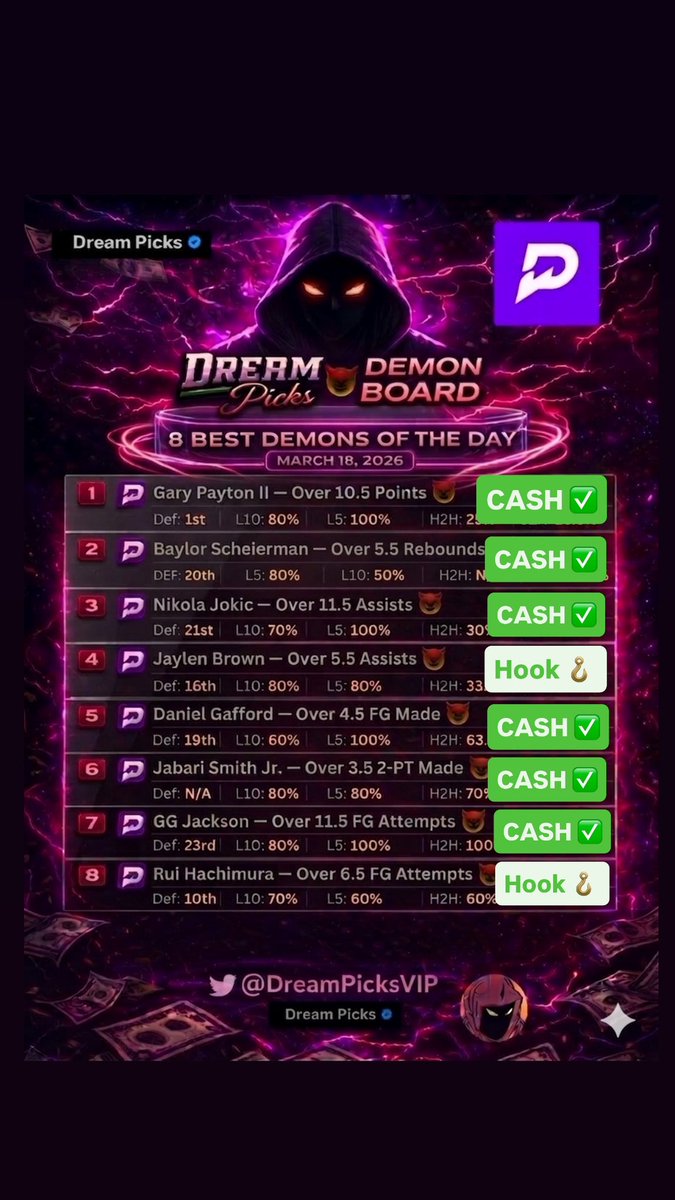 Dream Picks tweet media