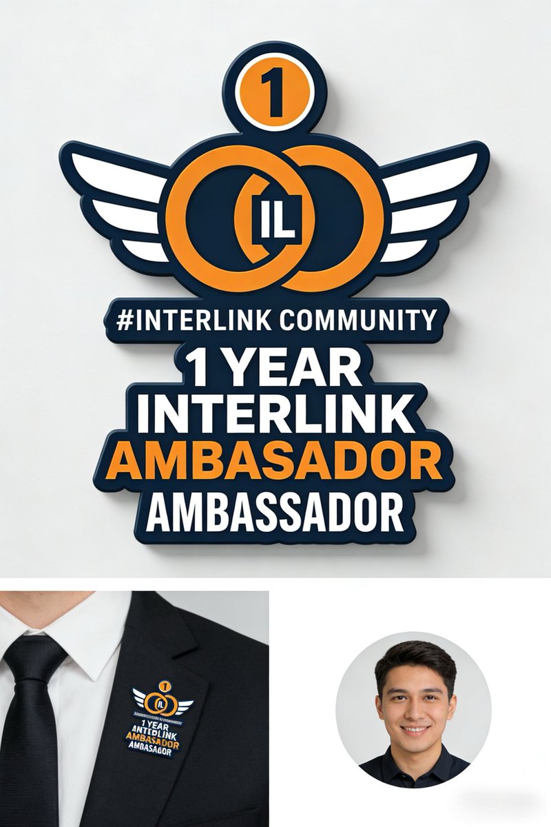Zonghui88888's tweet photo. 1 YEAR AMBASSADOR BADGE UNLOCKED! 🔓
Interlink’s finest, keep building the future.
Who’s with us? 👇
#InterLink #ITLG #ITL #InterlinkCommunity #AmbassadorLife https://t.co/Whk4jrCh6v