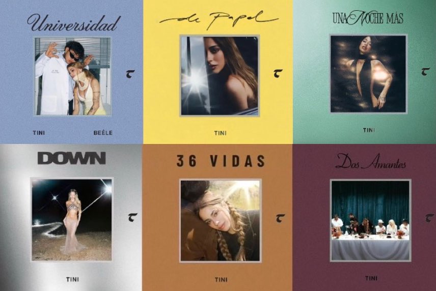 Todas las portadas de los singles de TINI 💘