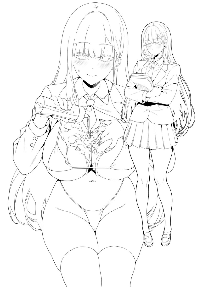 今回パッケージに使用したイラストの単体版と、最初の方に描いてもらったヒロインキャラデザ画像です。
製品版の中に入れるか悩んで結局入れなかったので、こちらにアップしておきます! 