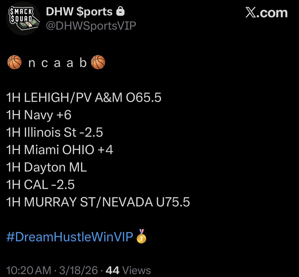 DHW Sports Picks tweet media