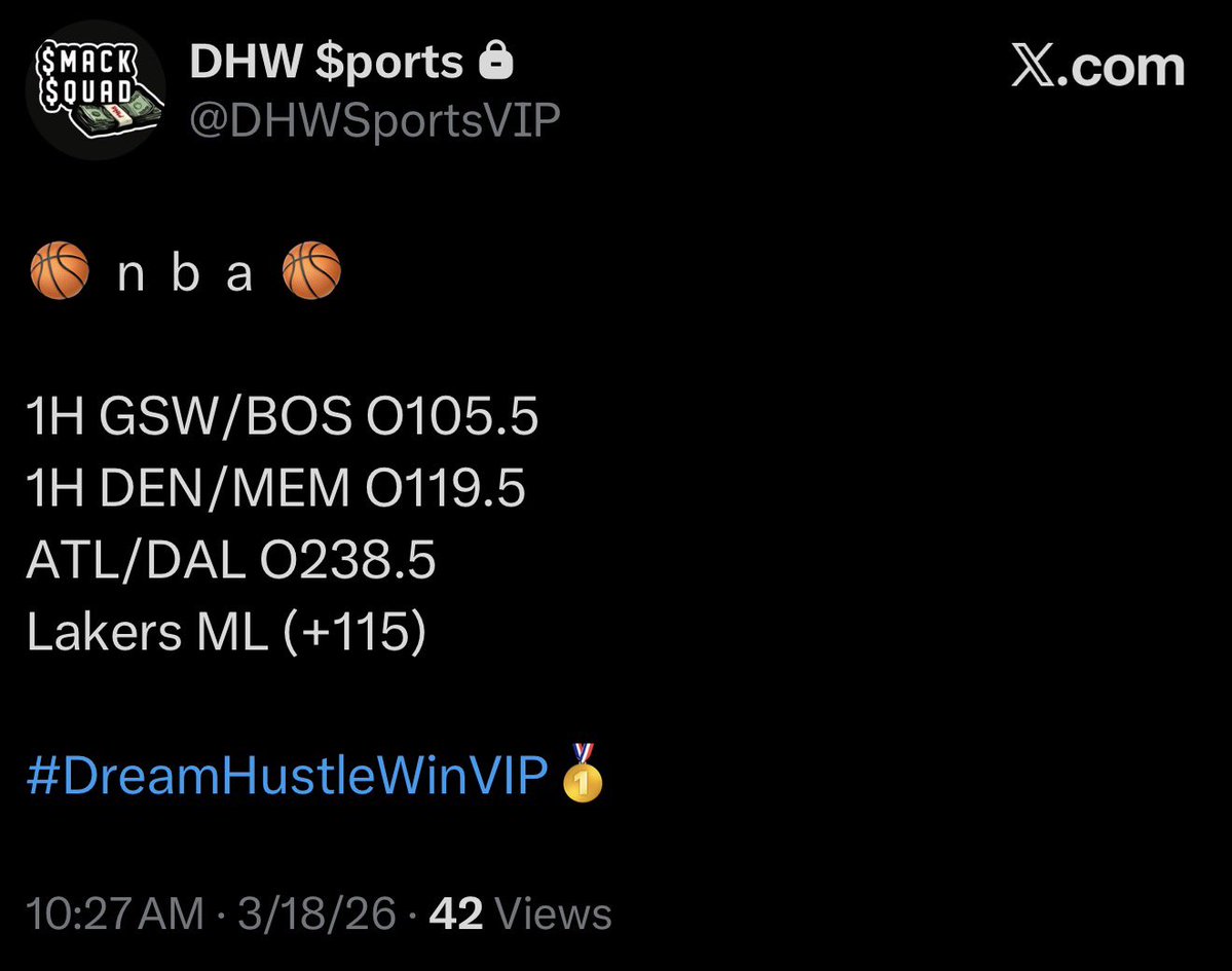 DHW Sports Picks tweet media