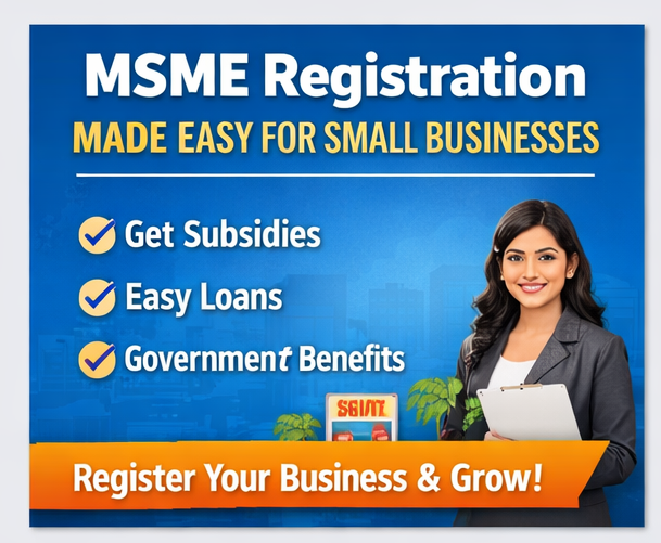 drayshakhan6's tweet photo. Small Business Registration Benefits in India
Want access to loans, subsidies &amp; govt schemes?
Register your business online today 👇
https://t.co/FJ3xD9BUAA

#MSME #StartupIndia #BusinessGrowth https://t.co/5Zd2fYNzqC