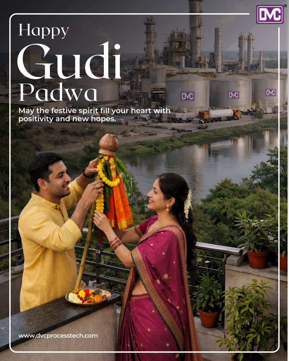 DvcProcess's tweet photo. DVC Process Technologists wishes you and your family a very Happy Gudi Padwa.
May this new year bring prosperity, good health, and success to all. Wishing our clients, partners, and team members a joyous celebration.
गुडी पाडव्याच्या हार्दिक शुभेच्छा
#GudiPadwa #GudiPadwa2026 https://t.co/kEEGo7CYyh