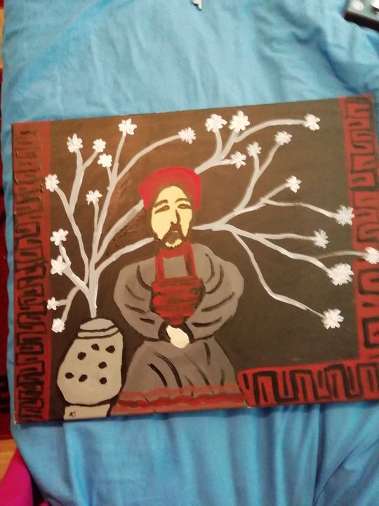 AngelaT20007708's tweet photo. Art of the Day! "Japanese man". View at: https://t.co/ZNbFpS89Sh https://t.co/oh4luhGazn