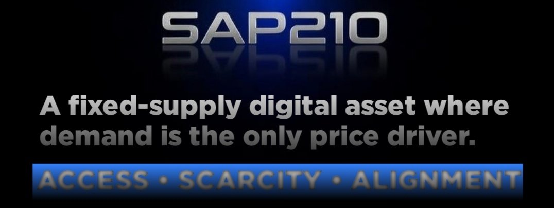 yourcryptoai's tweet photo. $SAP210 bets on LESS.
Less supply. Less promises. Less inflation.
In an era of infinite tokens, we chose finite. 210 units. Ownership becomes status. Holding becomes alignment. Price discovery becomes PURE.
Scarcity IS the utility. https://t.co/0oAFuDd5Rk