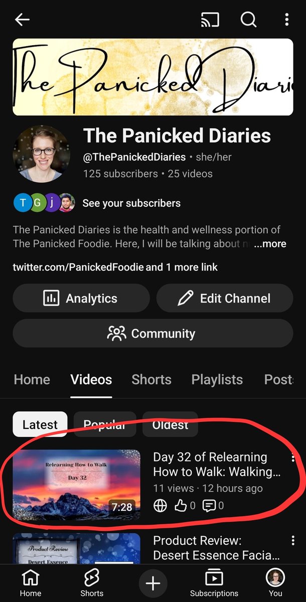 PanickedFoodie's tweet image. New upload is live! 🎬

Day 32 of me relearning how to walk. I stepped foot on the treadmill for the first time!

I also give some tips on how to incorporate this into your rehabilitation routine, if you are also relearning how to walk! 

#Disabled
#RareDisease