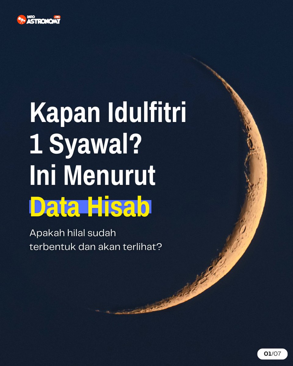 Hari ini masuk fase Bulan Baru, konjungsi antara Bulan dan Matahari terjadi, pengamatan hilal akan dilakukan saat Matahari terbenam sore ini. Lalu, kapan Idulfitri 1 Syawal 1447 H? Akankah hilal terlihat?

Kami jelasin menurut data hisab. 👇