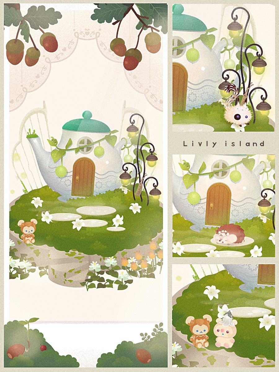 someil_liv's tweet photo.  
🌿🧺𓍯𓈒𓏸︎︎︎︎
 
 
 #Livlyisland 
 #リヴリーアイランド 
 #リヴリーレイアウト https://t.co/gUtYlDdsCx