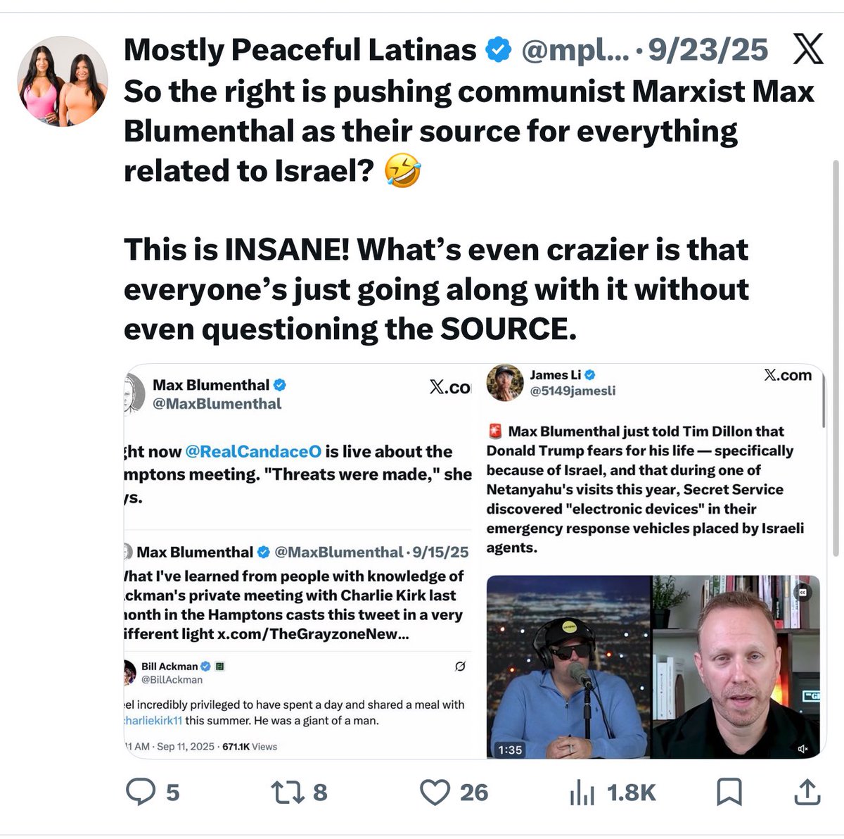 Mostly Peaceful Latinas tweet media