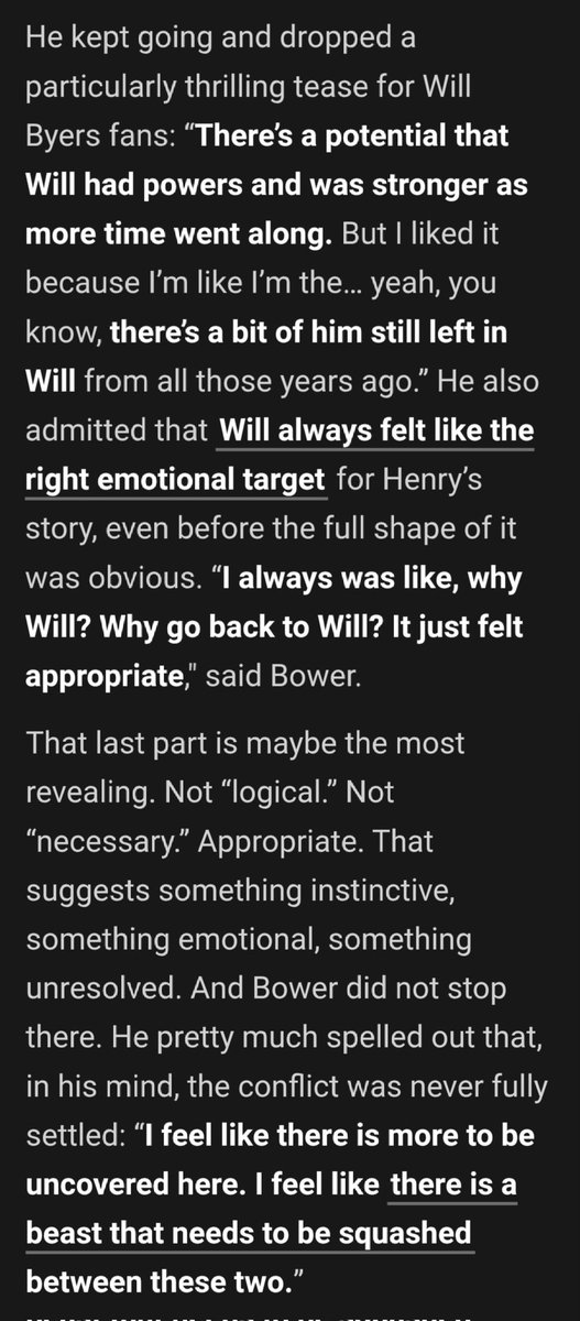 just thinking about jamie's interview from 2022 where he said that when he got the role, he made a whole mind map with will in the middle... and even now, after the show ended, he still can't stop talking about will and henry's connection. I just know he was so disappointed w/ s5