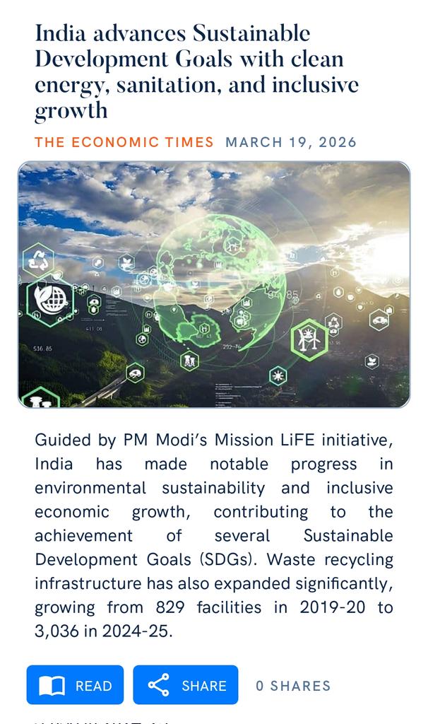 reetfilms's tweet photo. India advances Sustainable Development Goals with clean energy, sanitation, and inclusive growth
https://t.co/9xriI52kRD

via NaMo App https://t.co/6y0OZtT54c