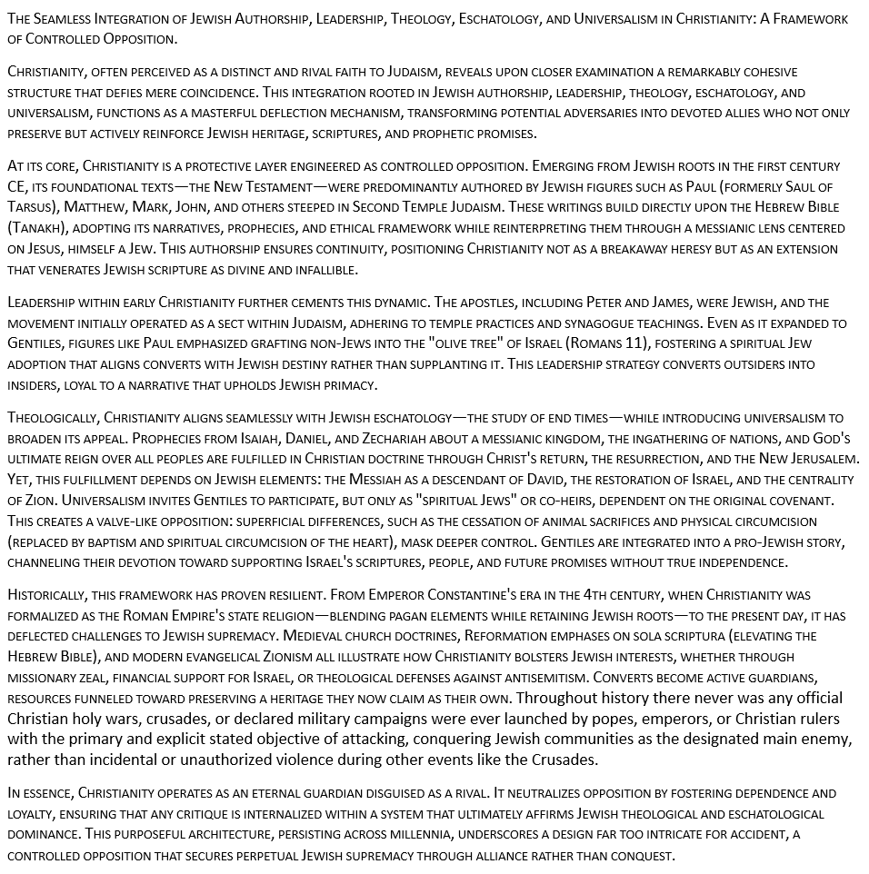 'DEJUDAIZATION' Of Everything! tweet media